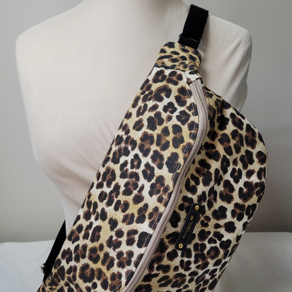 Leopard Print Sling Bag Hip Bag